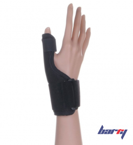 Бандаж на лучезапястный сустав с фиксацией большого пальца FS-101 (чёрный, L)