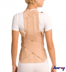 Корсет грудопоясничный с 2 моделируемыми метал. встав.  Barry 45040 (S)