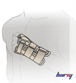 Ортез на лучезапястный сустав с металлической шиной, без фиксации большого пальца 23329 Barry Z-02 (XL)