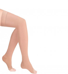 Чулки Luomma Idealista  SV-393, 2 класс, открытый носок (L, стандарт, карамел)